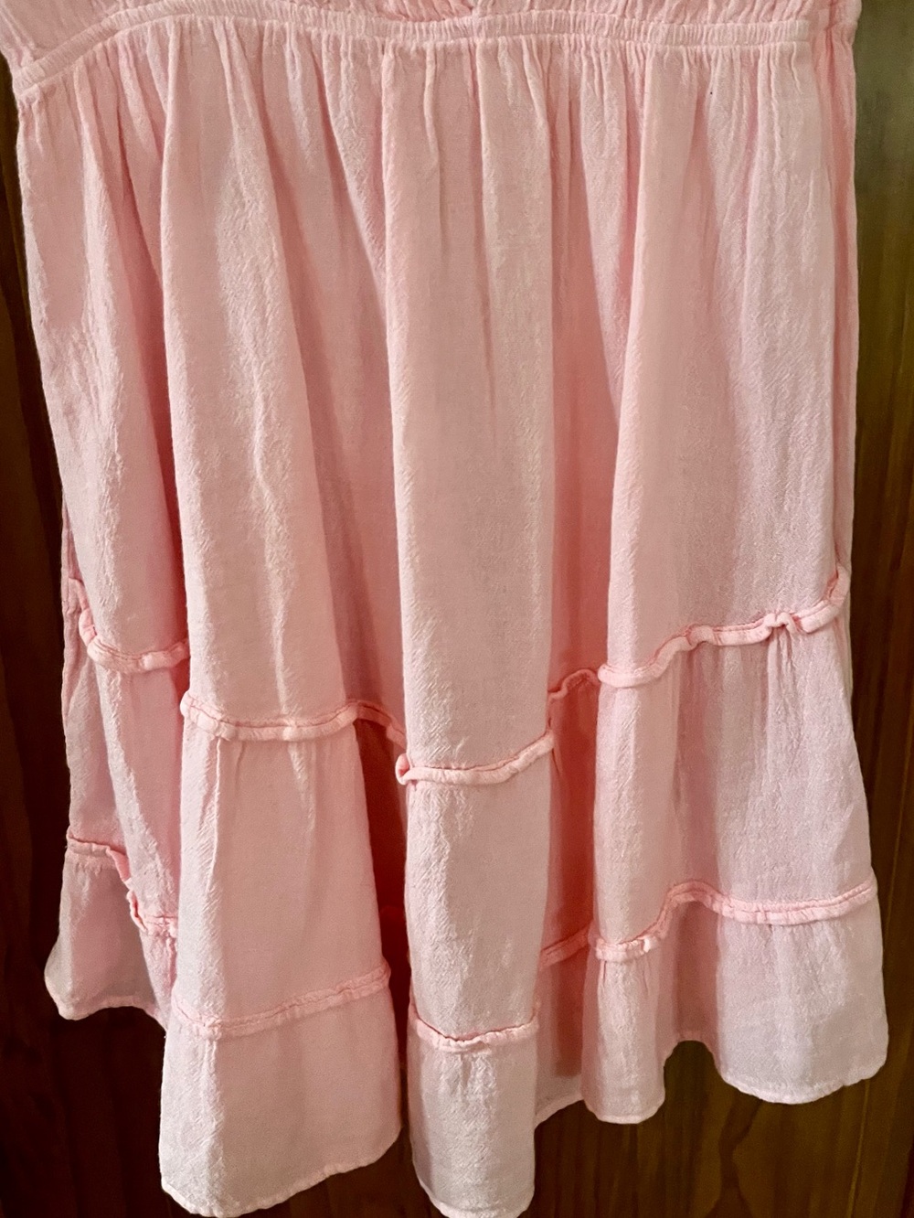 NEW Pink Peruvian Cotton Mini Dress/Beach Cover by Seaspice Size L - Picture 7 of 12